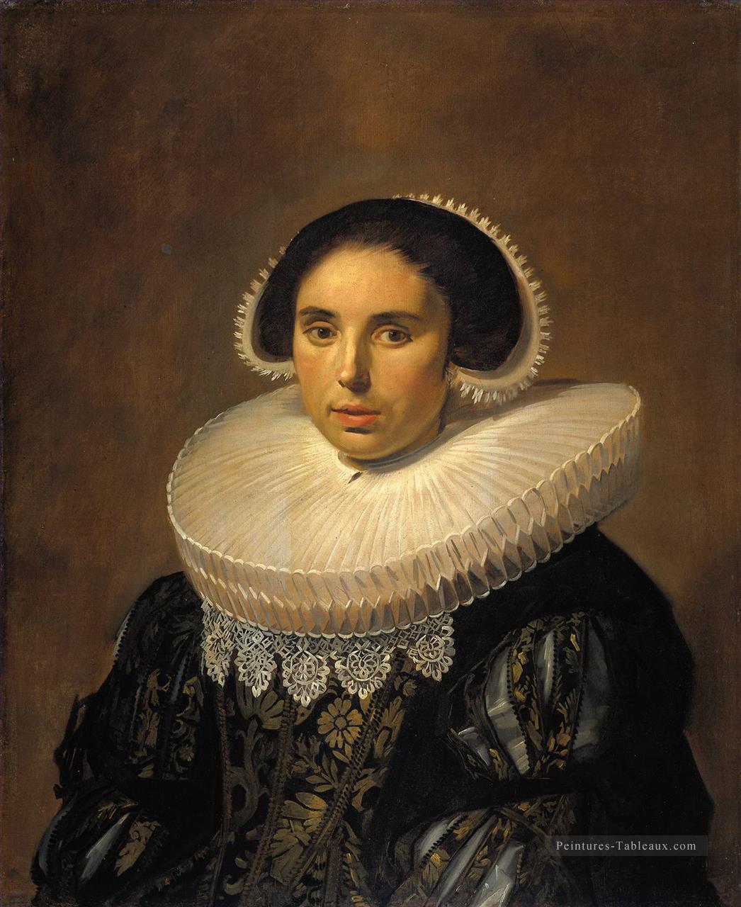 Portrait d’une femme peut être Sara Wolphaerts van Diemen Siècle d’or Frans Hals Peintures à l'huile